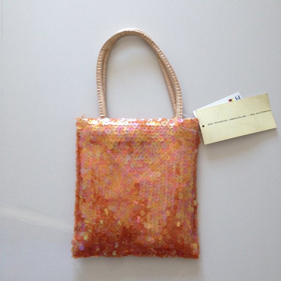 Zara Handbags - NWT ZARA Sequin Small  handbag Peach Pink
